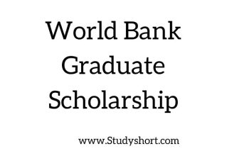 World Bank Graduate Scholarship