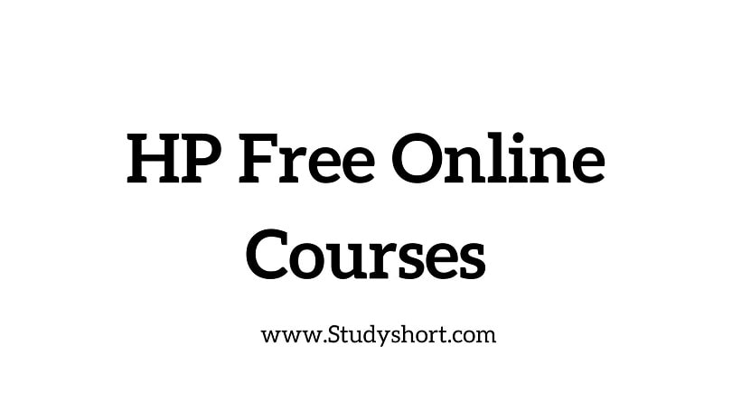 HP Free Online Courses 2024 | with Free Certification