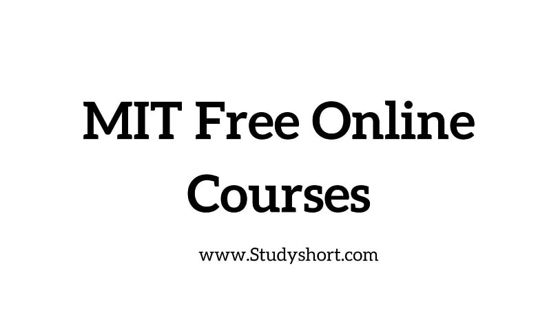 MIT Online Courses 2024 | Free Online Courses