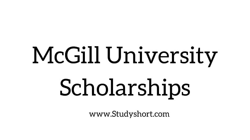 McGill University Scholarships 2024-2025 | Canada