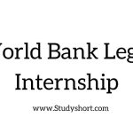 World Bank Legal Internship