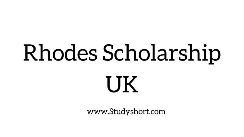 Rhodes Scholarship 2025 | Study In Uk