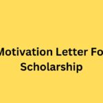 Motivation Letter For Scholarship