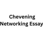 Chevening Networking Essay