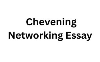 Chevening Networking Essay