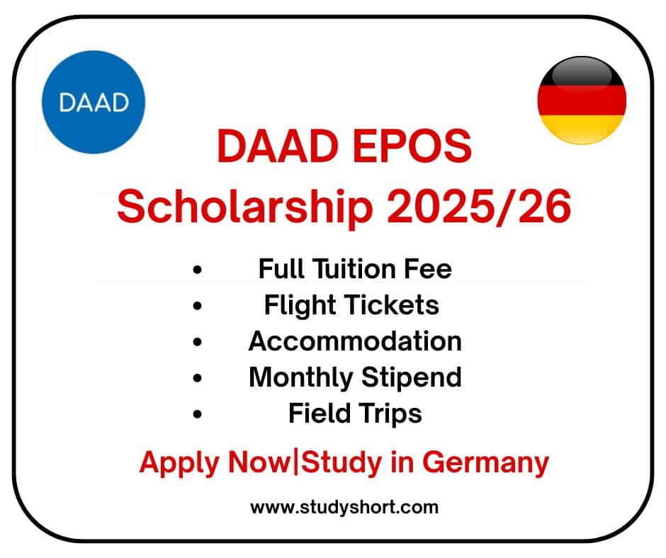 DAAD EPOS Scholarship 2026/27 | Fully Funded