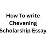 Chevening Scholarship Essay