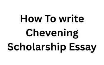 Chevening Scholarship Essay